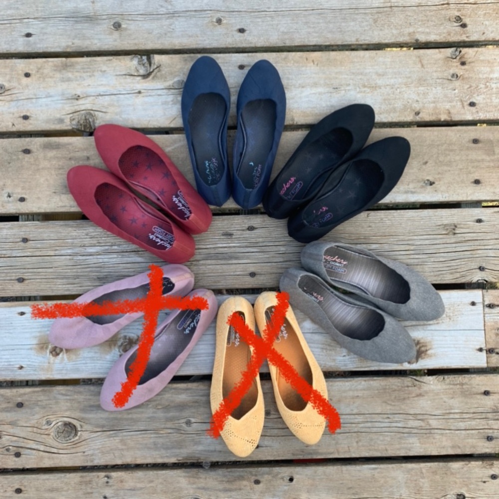 Skechers Cleo flats bundle 4 pairs size 8.5